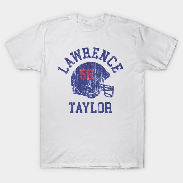 Lawrence Taylor New York G Helmet Font T-Shirt by TodosRigatSot